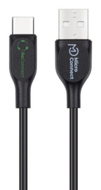Microconnect ECO-USB3.1CCHAR1B USB cable USB 2.0 1 m USB A USB C Black