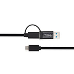 Microconnect USB3.1CCA1 USB cable USB 3.2 Gen 1 (3.1 Gen 1) 1 m USB C Black