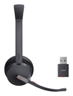 Yealink WH64 Hybrid Dual UC Headset Wireless Head-band Office/Call center Micro-USB Bluetooth Black