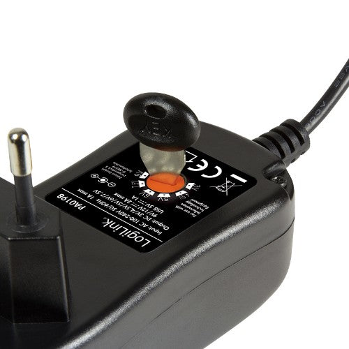 LogiLink PA0198 mobile device charger Universal Black AC Indoor