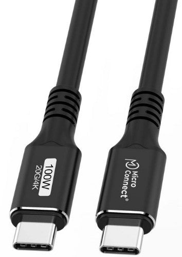 Microconnect USB3.2CC05 USB cable USB 3.2 Gen 2x2 0.5 m USB C Black
