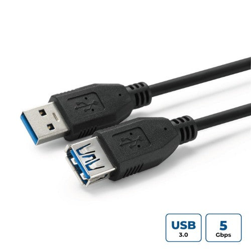 Microconnect USB3.0AAF1B USB cable USB 3.2 Gen 1 (3.1 Gen 1) 1 m USB A Black