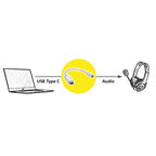 Value 12.99.3214 audio cable 0.13 m 3.5mm USB Black