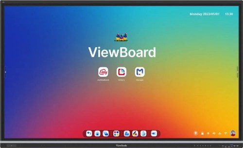 Viewsonic IFP7551-3C interactive whiteboard 190.5 cm (75") 3840 x 2160 pixels Touchscreen Black