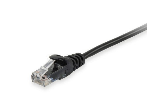 Equip Cat.6A U/UTP Patch Cable, 0.15m, Black