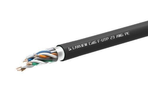 Lanview LVN-CAT6PE-FUTP-305M networking cable Black Cat6 F/UTP (FTP)