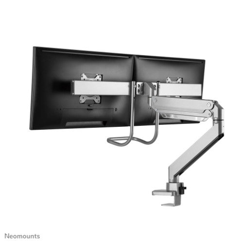 Neomounts NM-D775DXSILVER Monitor arm 10-32" - gas spring - Topfix - 180°-stop