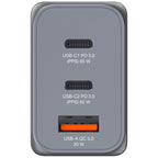 Verbatim GNC-65 GaN Charger 65W with 2 x USB-C PD 65W / 1 x USB-A QC 3.0 (EU/UK/US)