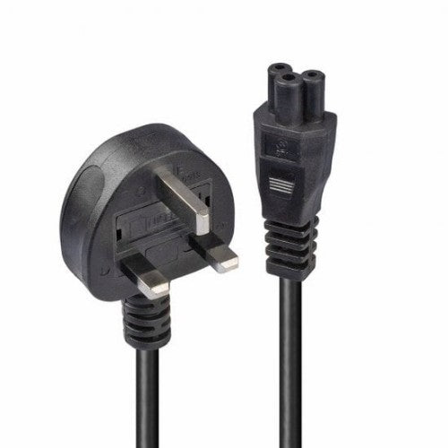 Lindy 2m UK 3 Pin to C5 Mains Cable, lead free