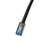 LogiLink CQ7033S networking cable Black 1 m Cat6a S/FTP (S-STP)