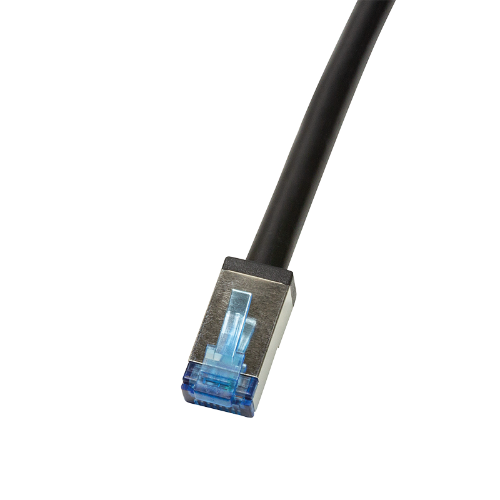 LogiLink CQ7033S networking cable Black 1 m Cat6a S/FTP (S-STP)