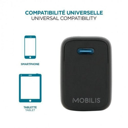 Mobilis 001361 mobile device charger Universal Black AC Auto