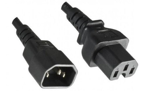 Mercodan 505080001 power cable Black 2 m C14 coupler C15 coupler
