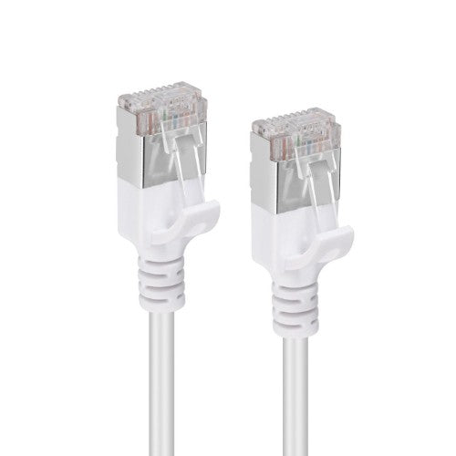 Microconnect V-FTP6A01W-SLIM networking cable White 1 m Cat6a U/FTP (STP)