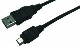 LogiLink CU0014 USB cable USB 2.0 1.8 m USB A Mini-USB B 0.48 Gbit/s Black