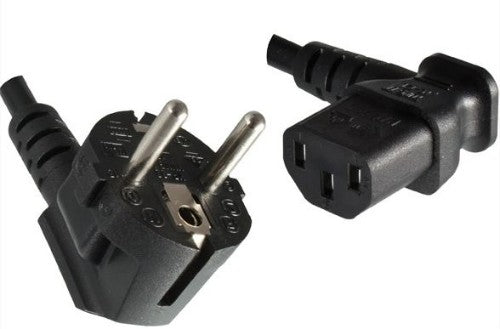 Microconnect PE010518L power cable Black 1.8 m Power plug type E+F C13 coupler