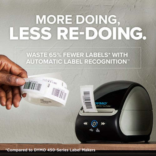 DYMO LabelWriter 550 Turbo Label Printer | Label Maker with High-Speed Direct Thermal Printing | Automatic Label Recognition | Prints Shipping Labels & More with USB/LAN Connectivity | EU 2 Pin Plug