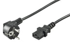 Microconnect PE010405 power cable Black 0.5 m Power plug type E+F C13 coupler