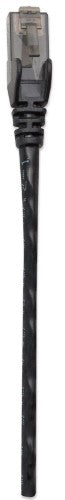 Intellinet Network Patch Cable, Cat6, 10m, Black, CCA, U/UTP, PVC, RJ45, Gold Plated Contacts, Snagless, Booted, Lifetime Warranty