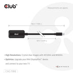 CLUB3D Mini DisplayPort™ 1.4 to HDMI™ 8K60Hz M/F Adapter