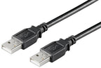 Microconnect USBAA1B USB cable USB 2.0 1 m USB A Black