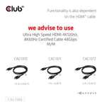 CLUB3D Mini DisplayPort™ 1.4 to HDMI™ 8K60Hz M/F Adapter