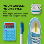 DYMO LetraTag 200B Bluetooth Label Maker | Compact Label Printer | Connects Through Bluetooth Wireless Technology to iOS and Android | Includes 1 White Paper Label Tape | Black