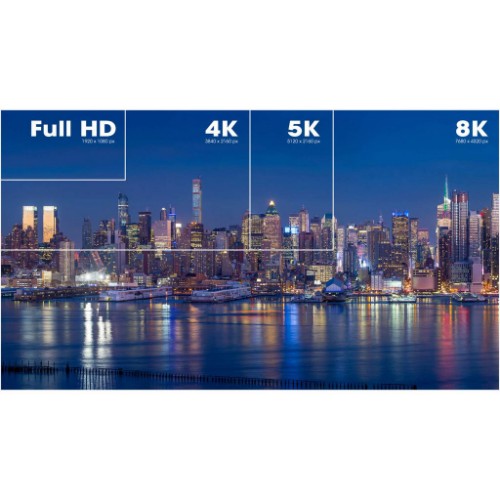 Manhattan HDMI 8K@60Hz Cable with Ethernet, 1m, Certified, Suitable for ALL 8K, 4K & 1080p/HD uses - when upgrading now or have it ready for when you need it, Male to Male, Black, 4K@120Hz, Lifetime Warranty, Ultra High Speed