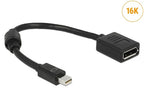 DeLOCK 65554 DisplayPort cable 0.21 m Mini DisplayPort Black