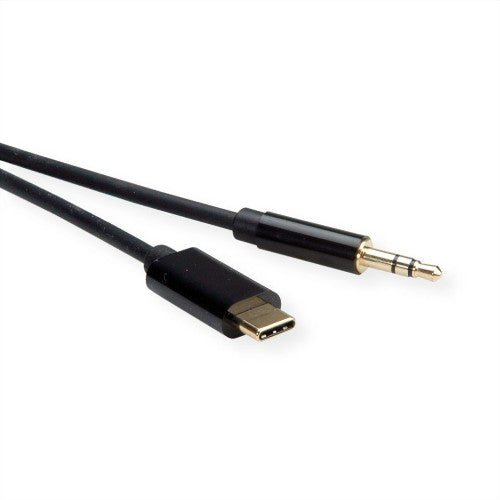 ROLINE 12033218 audio cable 3 m 3.5mm USB Type-C Black