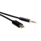 ROLINE 12033218 audio cable 3 m 3.5mm USB Type-C Black