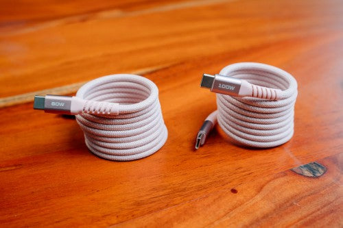 Verbatim Sync & Charge Magnetic Cable - 60W USB-C to USB-C 120 cm Pink