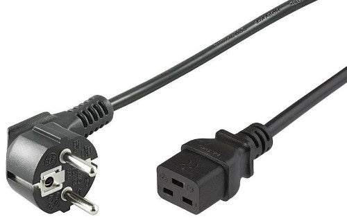 Microconnect PE07719005 power cable Black 0.5 m Power plug type E+F C19 coupler