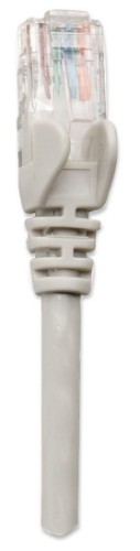 Intellinet Network Patch Cable, Cat6, 2m, Grey, CCA, U/UTP, PVC, RJ45, Gold Plated Contacts, Snagless, Booted, Lifetime Warranty