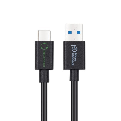 Microconnect ECO-USB3.2CA05 USB cable USB 3.2 Gen 2 (3.1 Gen 2) 0.5 m USB A USB C Black