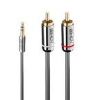 Lindy 3m 3.5mm to Phono Audio Cable, Cromo Line