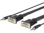 Vivolink PROVGAMCS4.6 video cable adapter 4.6 m VGA (D-Sub) + 3.5mm Black