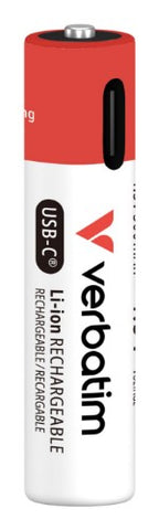 Verbatim AAA USB-C Rechargeable Battery (Pack of 4)