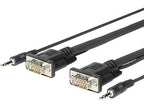 Vivolink PROVGAMCS4.6 video cable adapter 4.6 m VGA (D-Sub) + 3.5mm Black