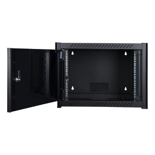 Lanview RWM06U56BL rack cabinet 6U Wall mounted rack Black