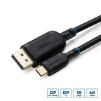 Microconnect MC-USBCDP5 video cable adapter 5 m USB Type-C DisplayPort Black