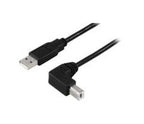 Microconnect USBAB2ANGLE10 USB cable USB 2.0 10 m USB A USB B Black
