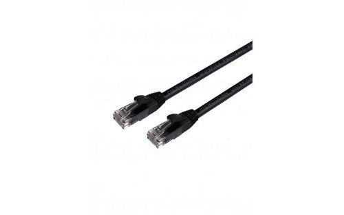 Mercodan UltraFlex Patchkabel KAT6 UTP, 0,5m, Sort, LSZH Halogenfri, AWG26, kobber, FLUKE testet networking cable Black 0.5 m Cat6 U/UTP (UTP) Round