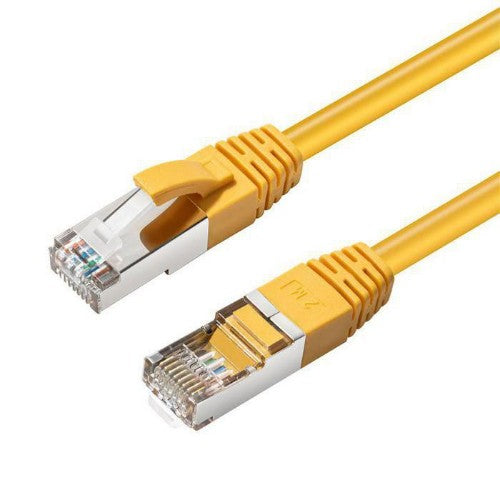 Microconnect SSTP60015Y networking cable Yellow 0.15 m Cat6 S/FTP (S-STP) Round
