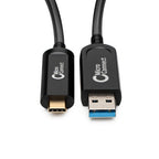 Microconnect USB3.1CA20OP USB cable USB 3.2 Gen 2 (3.1 Gen 2) 20 m USB C USB A 10 Gbit/s Black