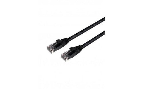 Mercodan UltraFlex Patchkabel KAT6 UTP, 5,0m, Sort, LSZH Halogenfri, AWG26, kobber, FLUKE testet networking cable Black 5 m Cat6 U/UTP (UTP) Round