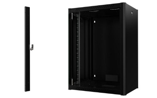 Lanview RWP16U45BL rack cabinet 16U Wall mounted rack Black