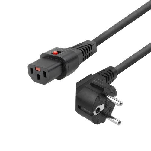 Microconnect MC-SCHC13-5 power cable Black 5 m Power plug type E+F C13 coupler
