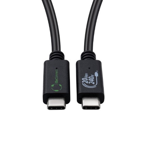 Microconnect ECO-USB3.2CC0.5 USB cable USB 3.2 Gen 2x2 0.5 m USB C Black