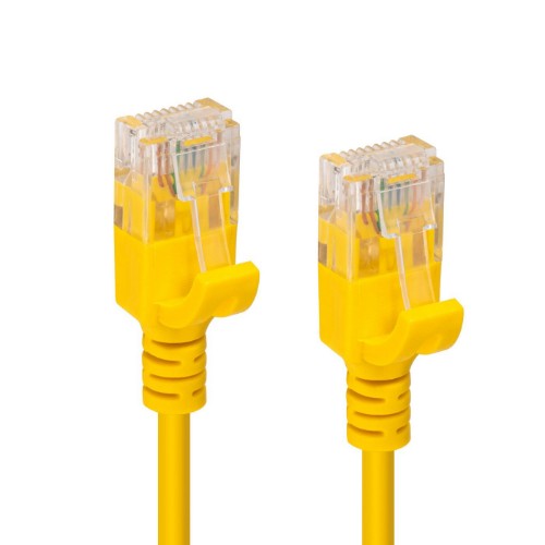 Microconnect V-UTP6A0015Y-SLIM networking cable Yellow 0.15 m Cat6a U/UTP (UTP)
